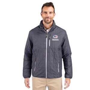 Green Bay Packers Americana Cutter & Buck Rainier Recycled Puffer Coat XXL NEW